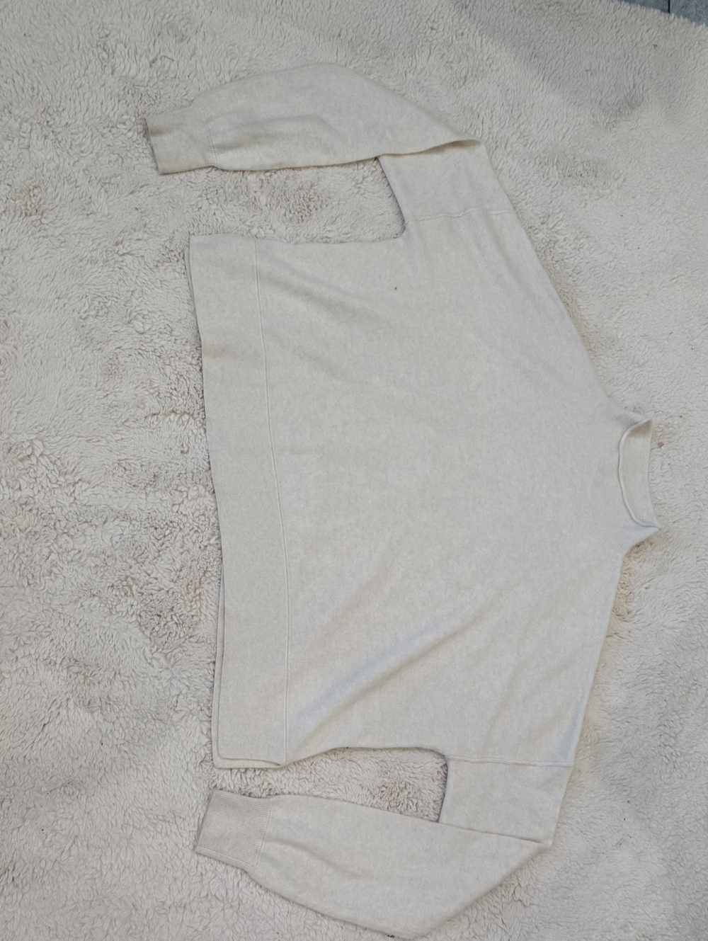 Free People Soft Cream Crewneck Sweater